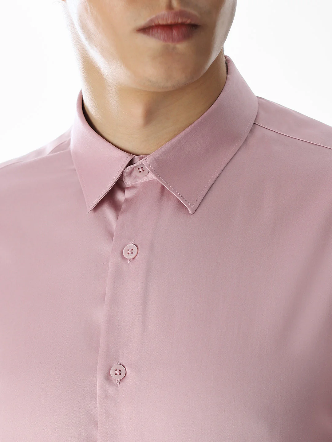 Pink Tencel Formal Shirt - Image 5