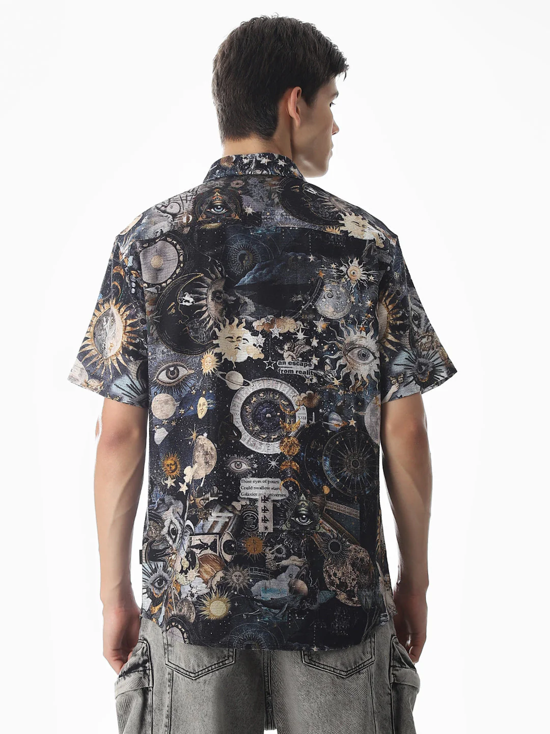 Abstract Print Comfort Fit Shirt - Image 4