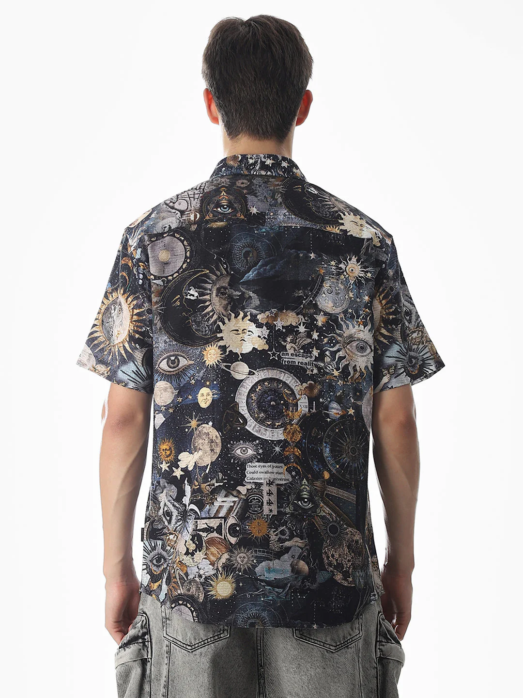 Abstract Print Comfort Fit Shirt - Image 9