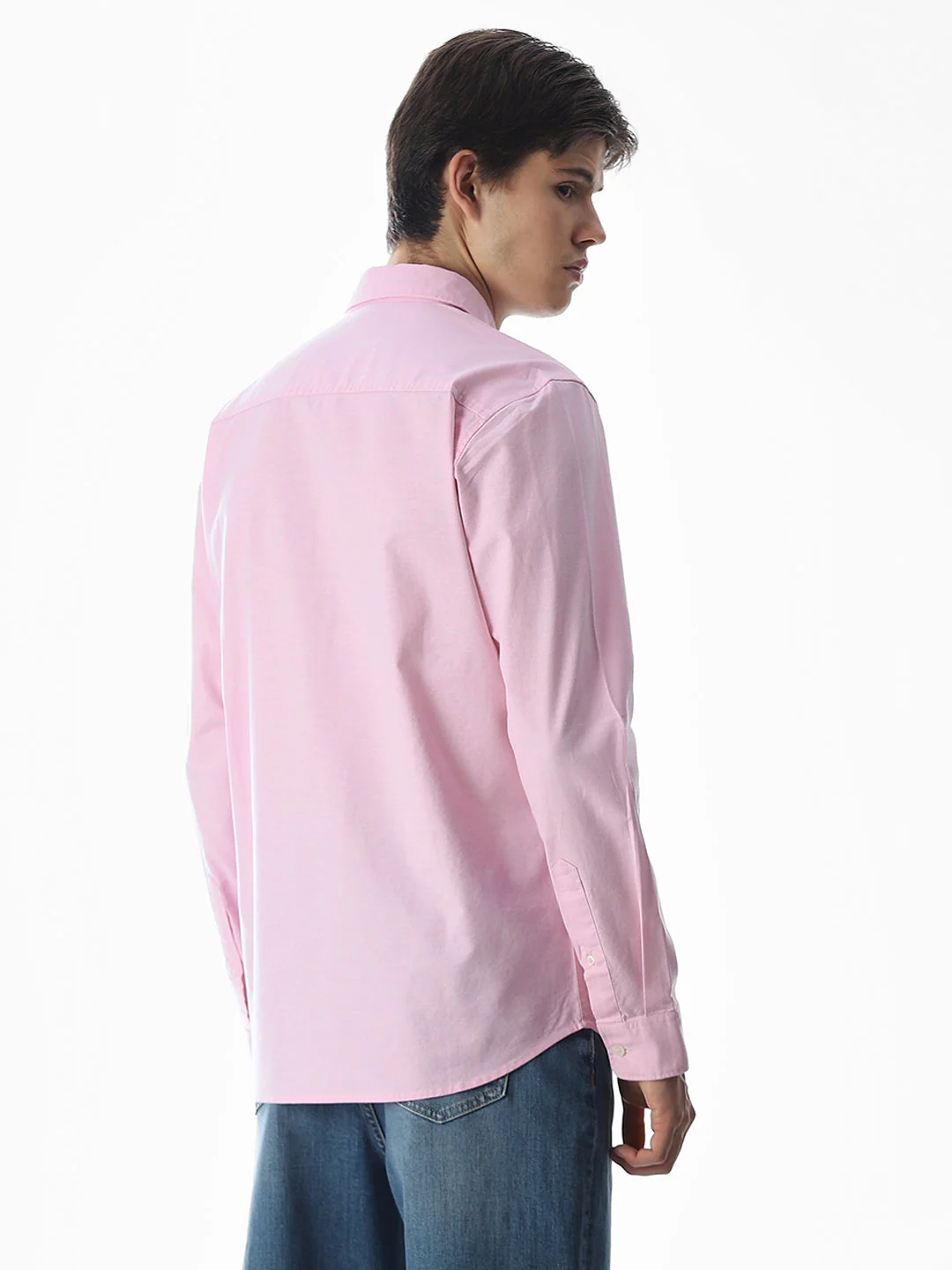 One Patch Pocket Slim Fit Shirt - Pink - Image 4