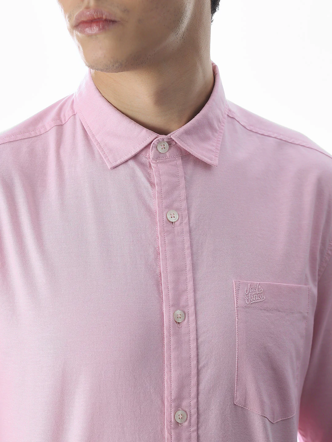 One Patch Pocket Slim Fit Shirt - Pink - Image 5