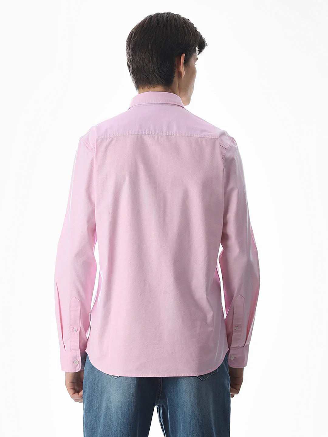 One Patch Pocket Slim Fit Shirt - Pink - Image 9