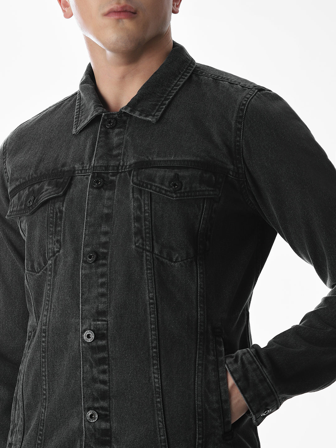Chest Pocket Denim Jacket - Image 5