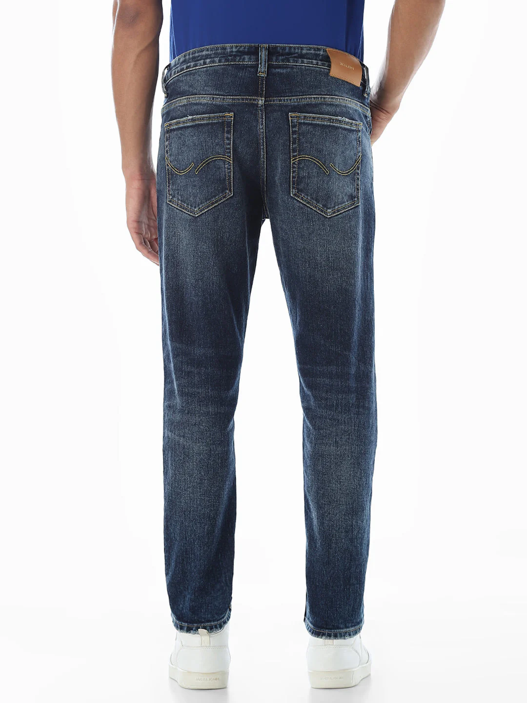 Cropped Distressed Brak Slim Fit Jeans - Image 3