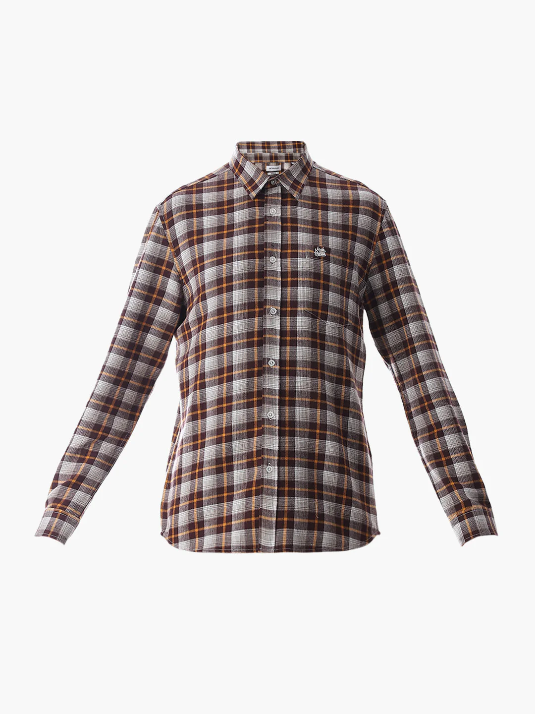 Regular Fit Check Shirt - Brown - Image 7