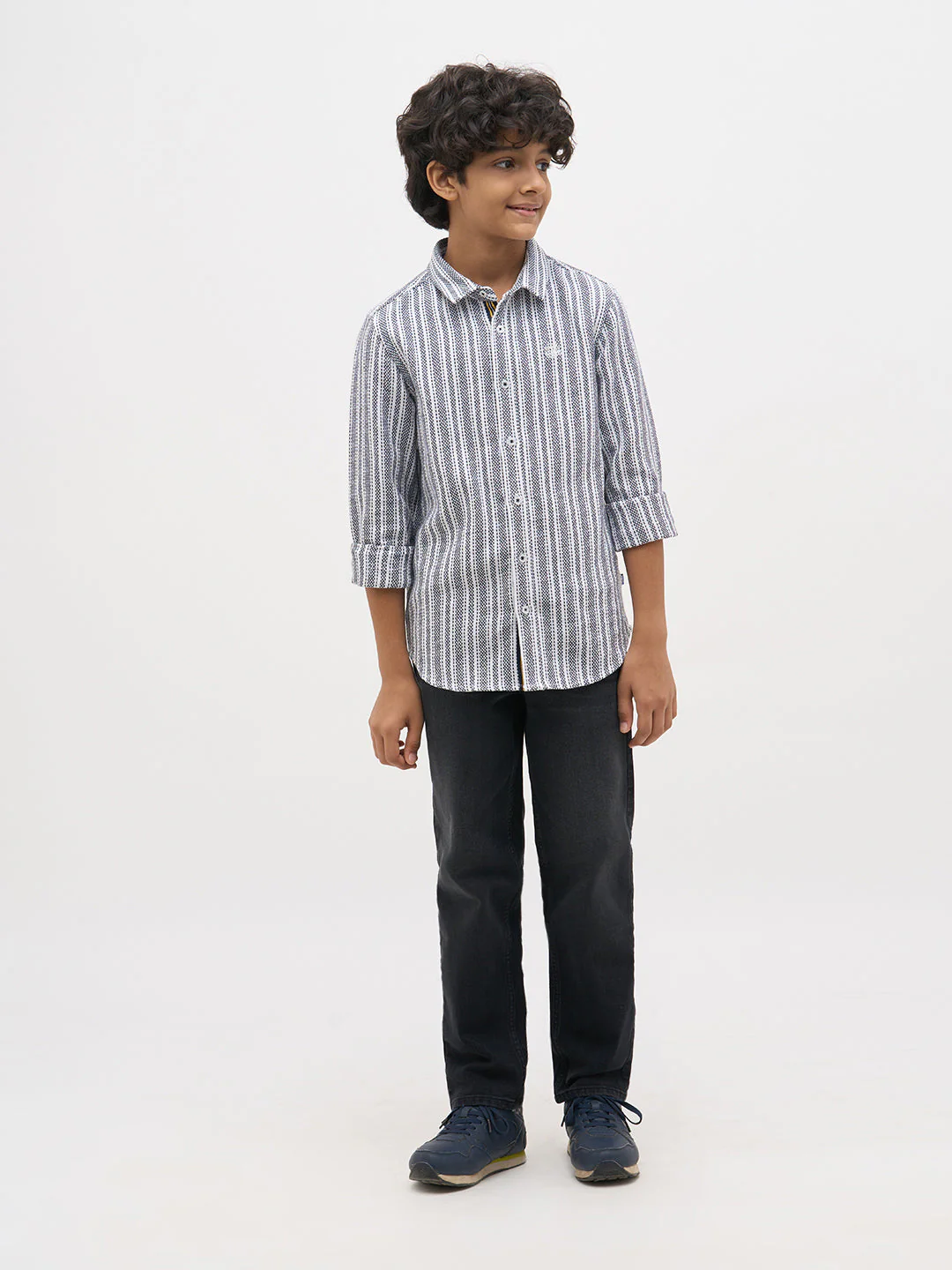 Grey Cotton Loose Fit Jeans - Image 5