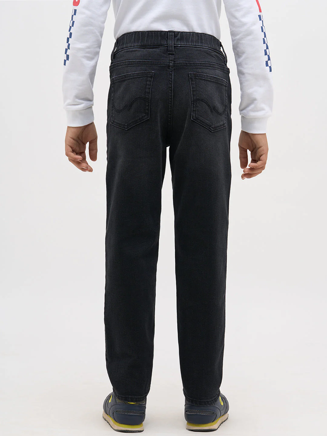 Grey Cotton Loose Fit Jeans - Image 9