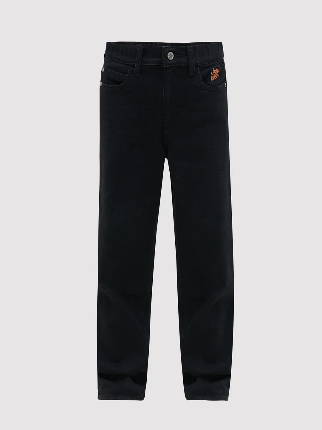 Black Cotton Loose Fit Jeans - Image 7