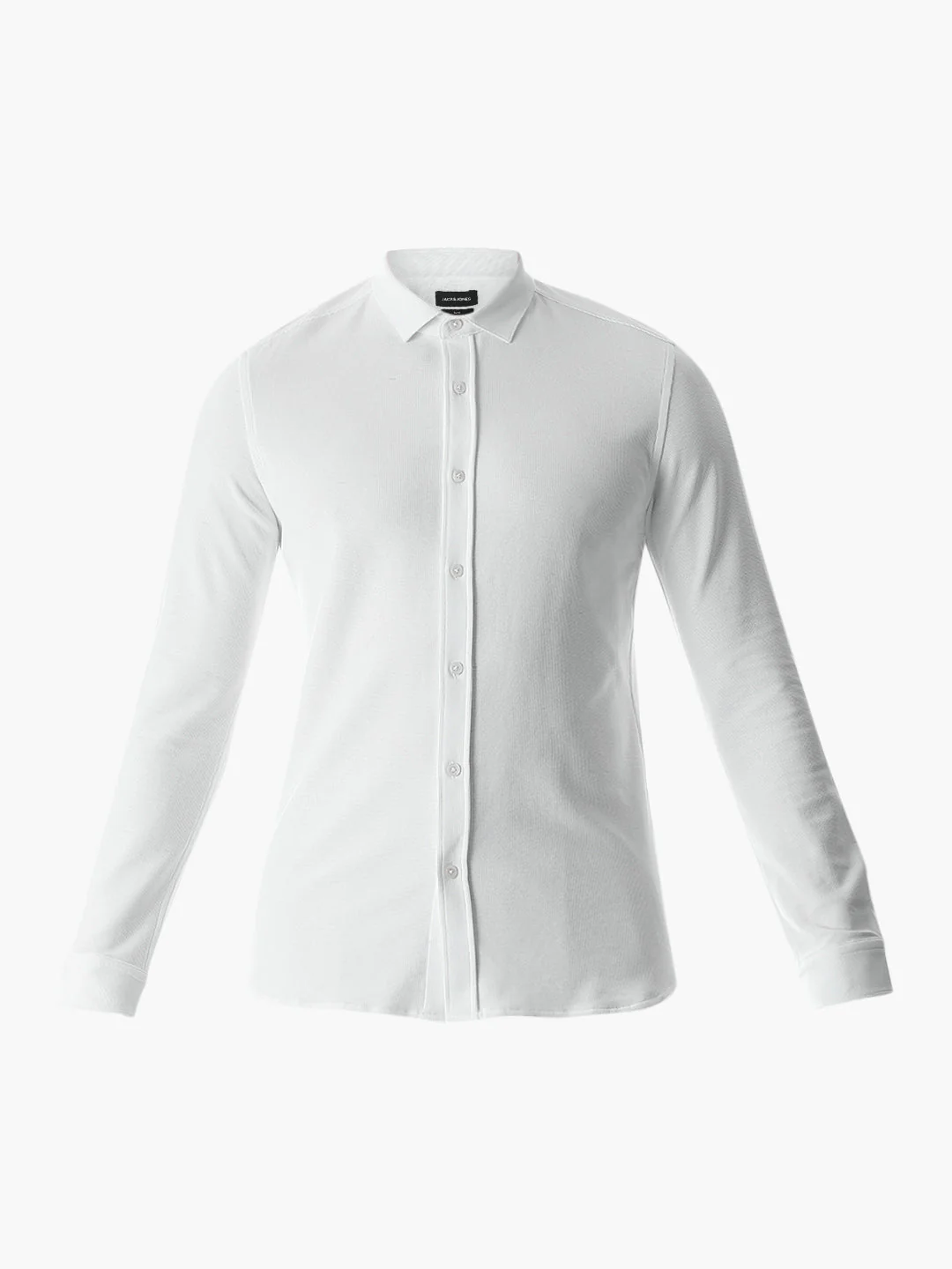 Stretch Slim Fit White Shirt - Image 7