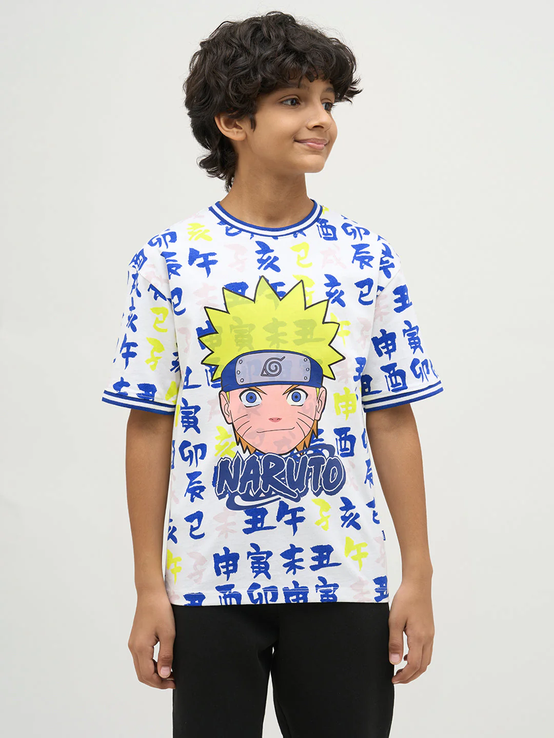 Boys Naruto Print Cotton T-shirt - Image 2