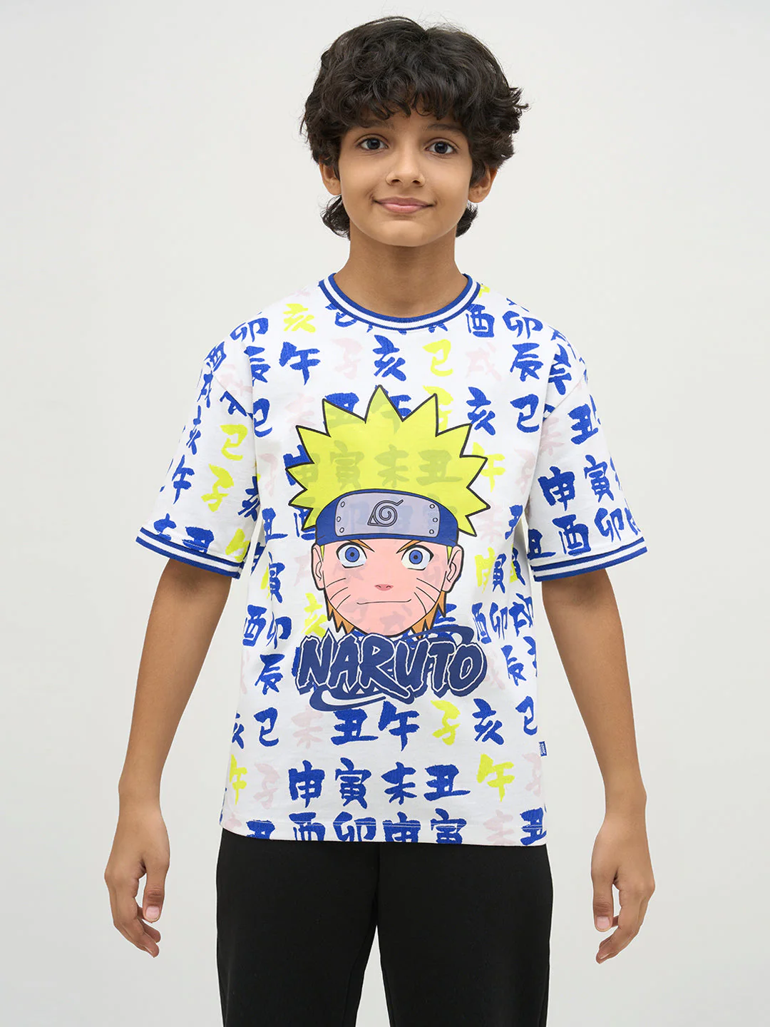 Boys Naruto Print Cotton T-shirt - Image 8