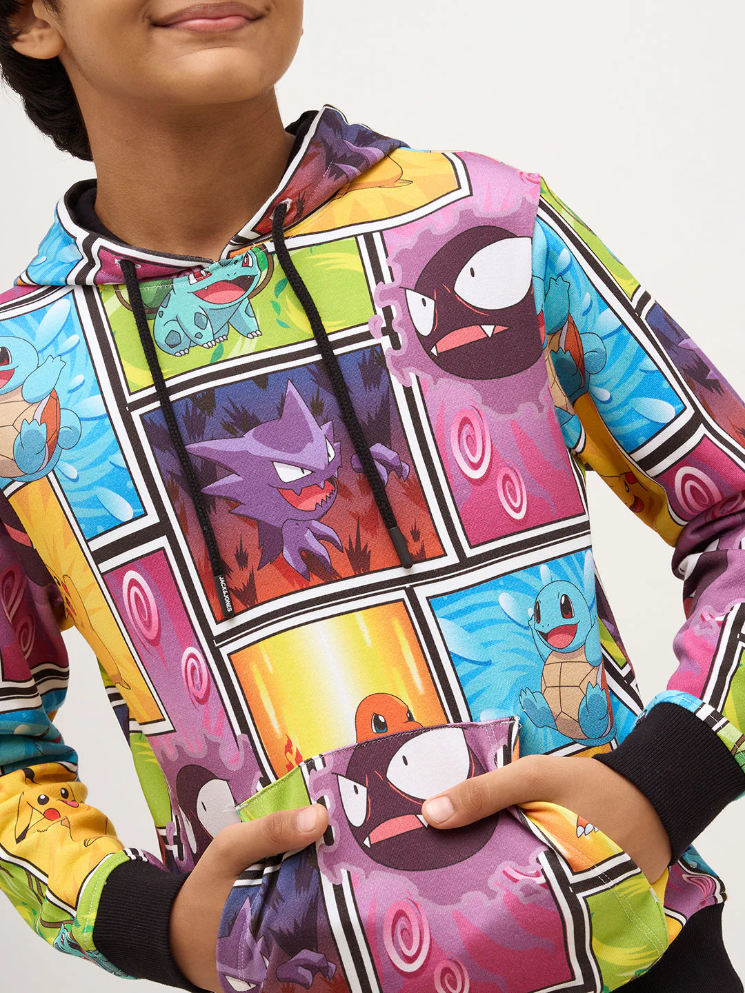 Boys Multi-Pokemon Print Hoodie - Image 6
