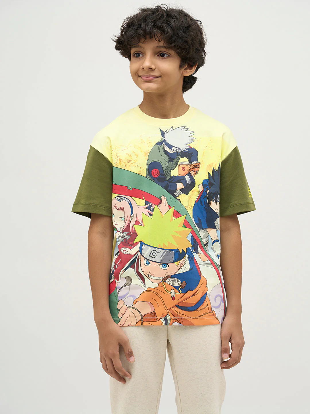 Boys Naruto Jujutsu Power Clash Print T-shirt - Image 2