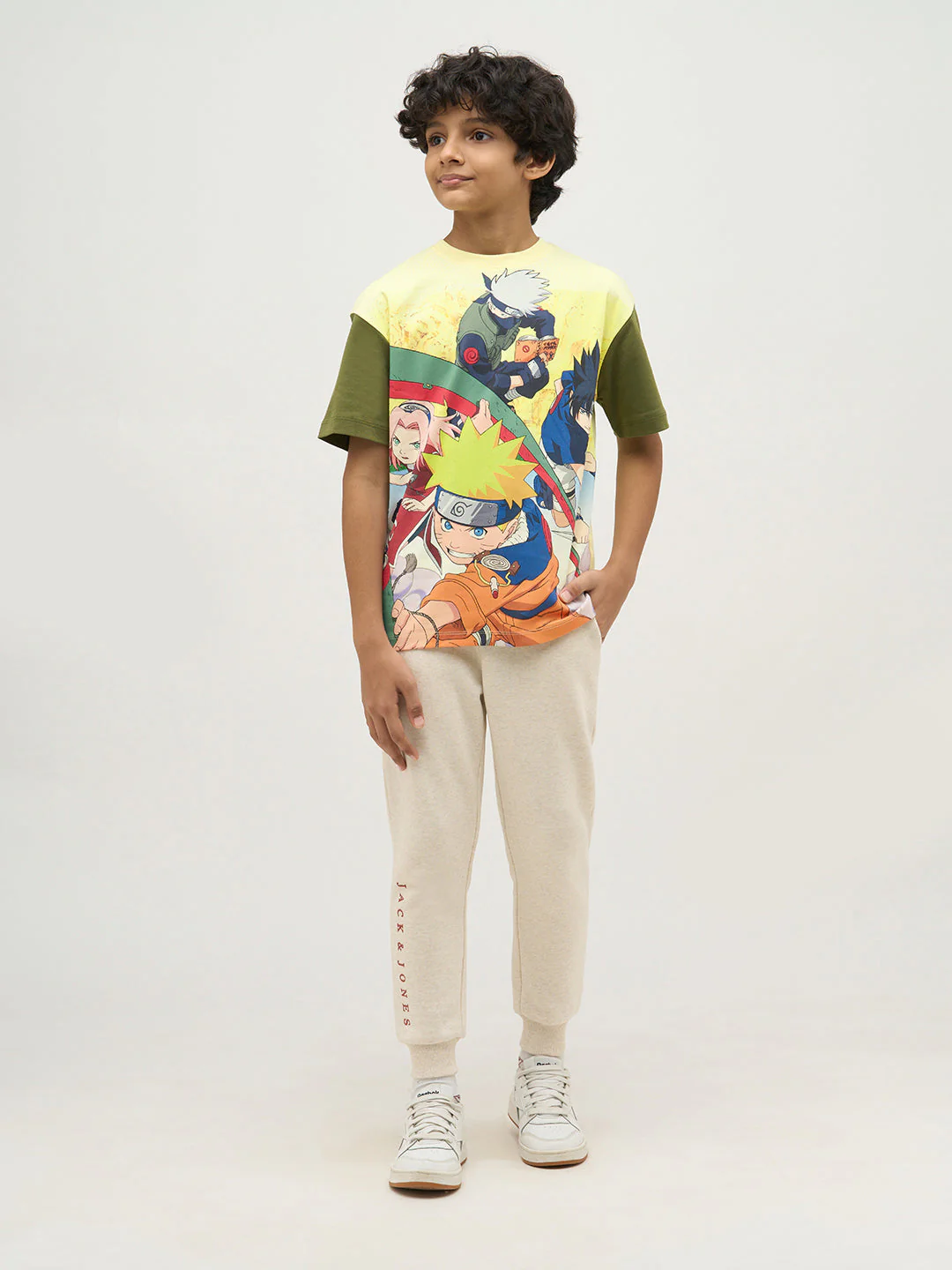 Boys Naruto Jujutsu Power Clash Print T-shirt - Image 5