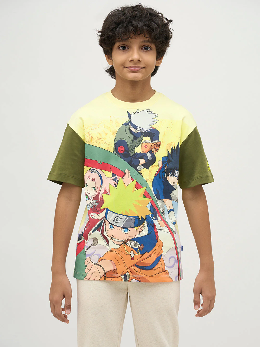 Boys Naruto Jujutsu Power Clash Print T-shirt - Image 8