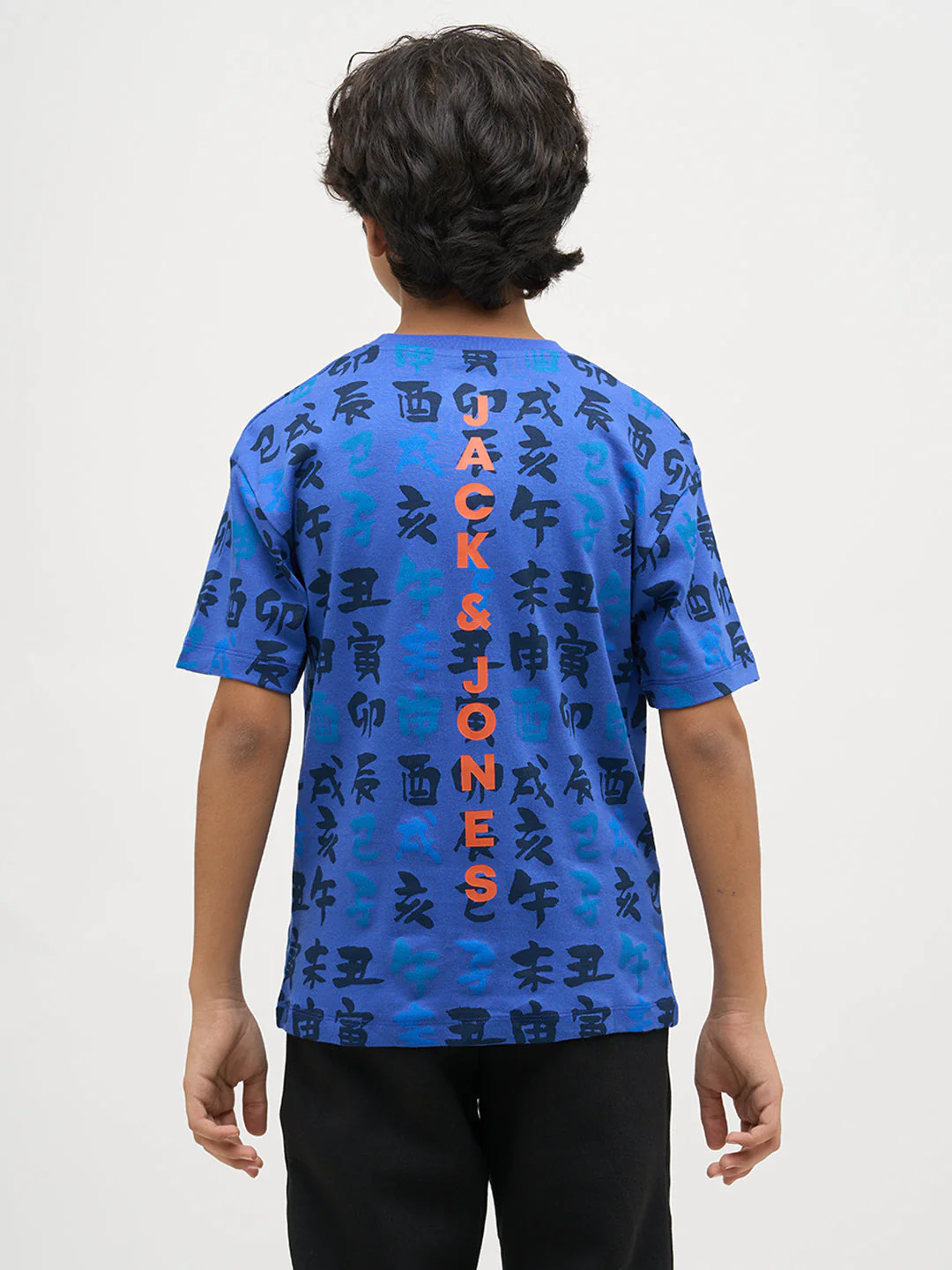 Boys Naruto Print Cotton T-shirt - Blue - Image 9