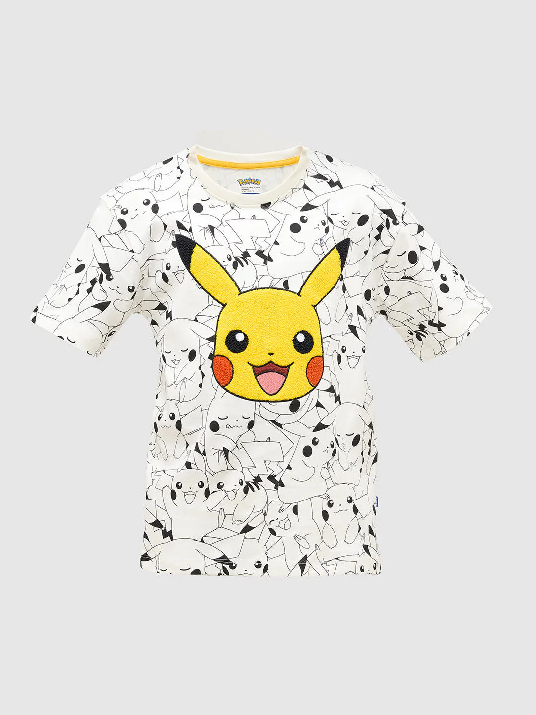 Boys Pikachu Print Cotton T-shirt - Image 7