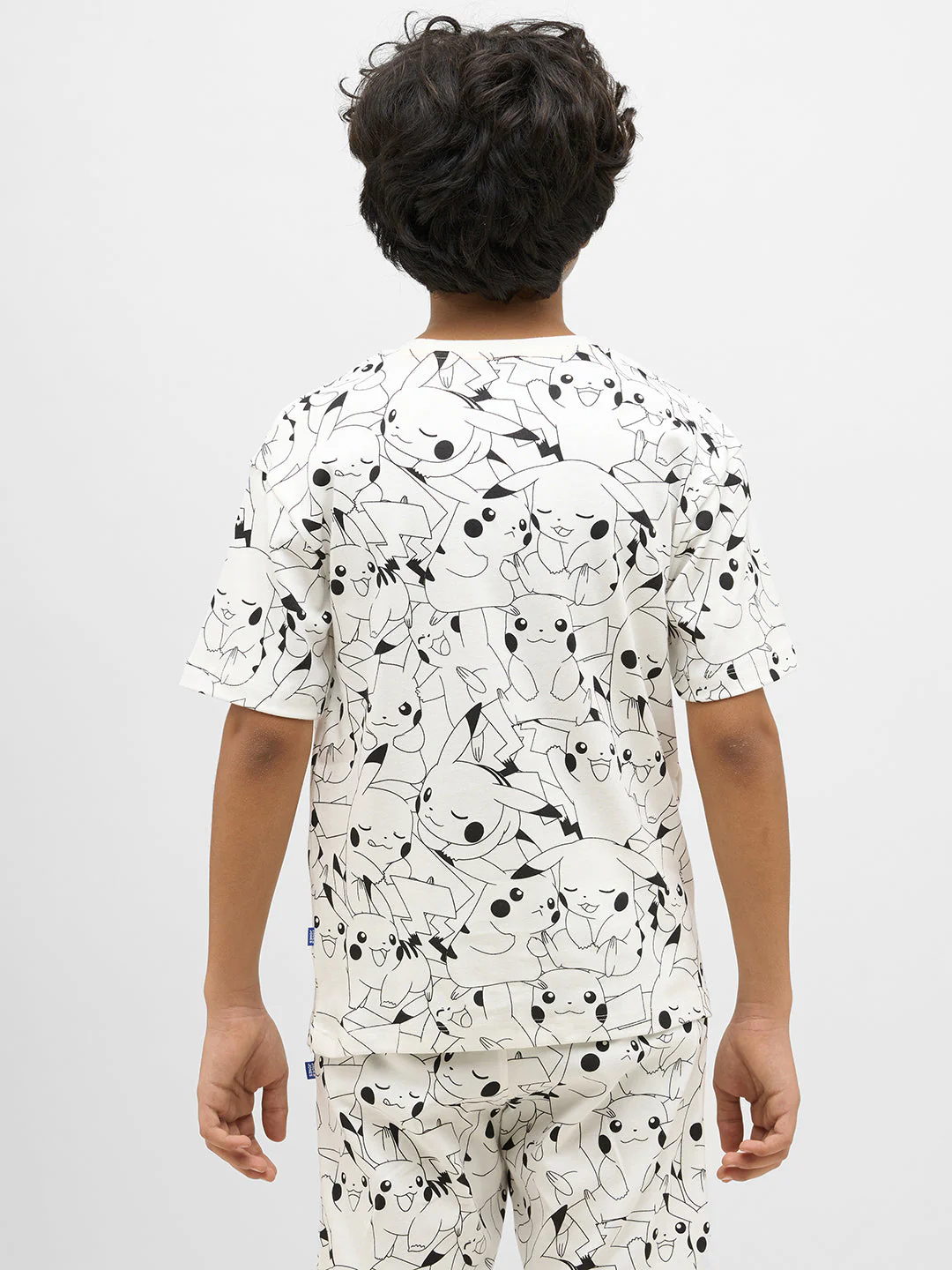 Boys Pikachu Print Cotton T-shirt - Image 9