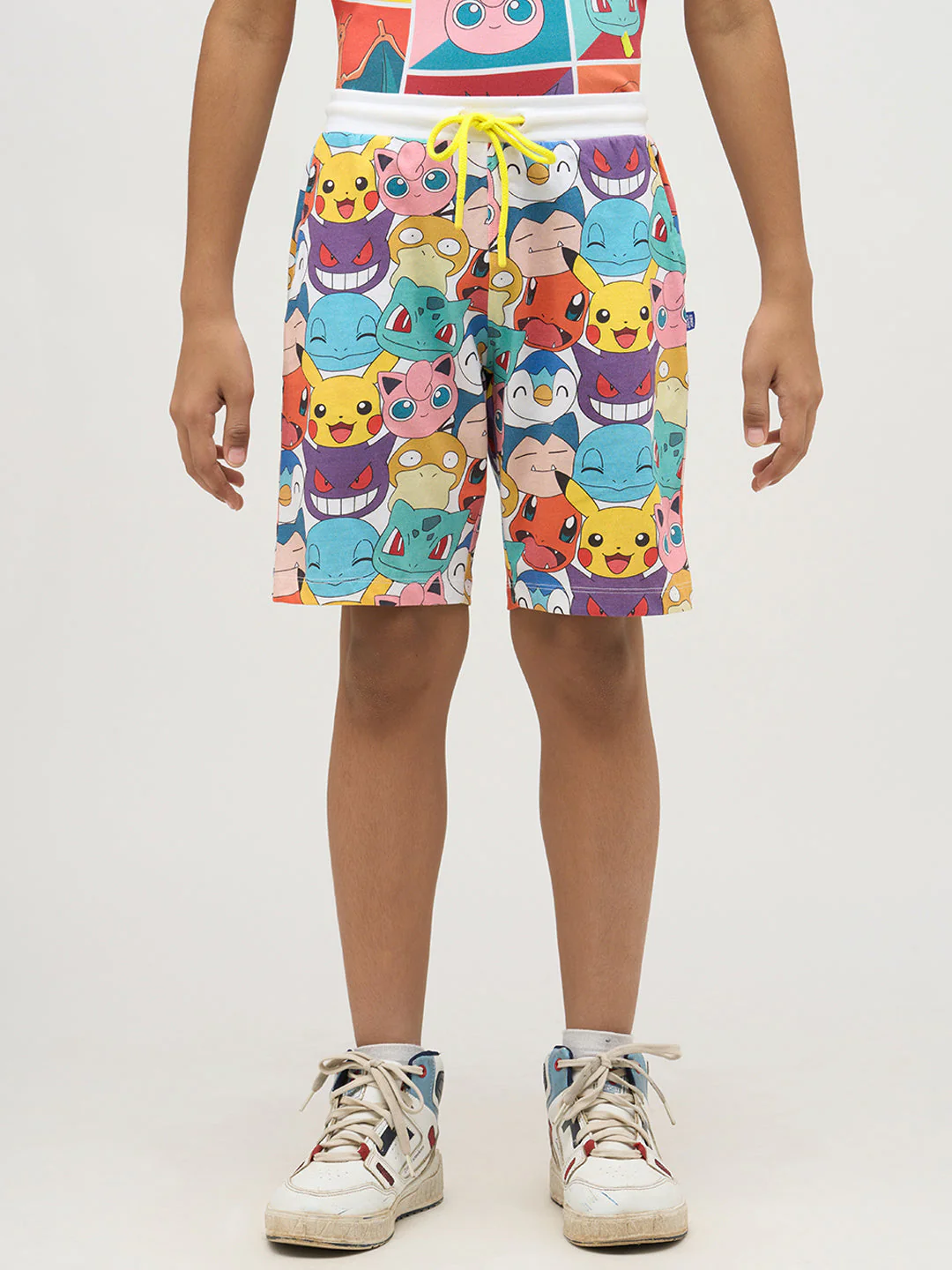 Boys Multi-Pokemon Faces Print Shorts - Image 8