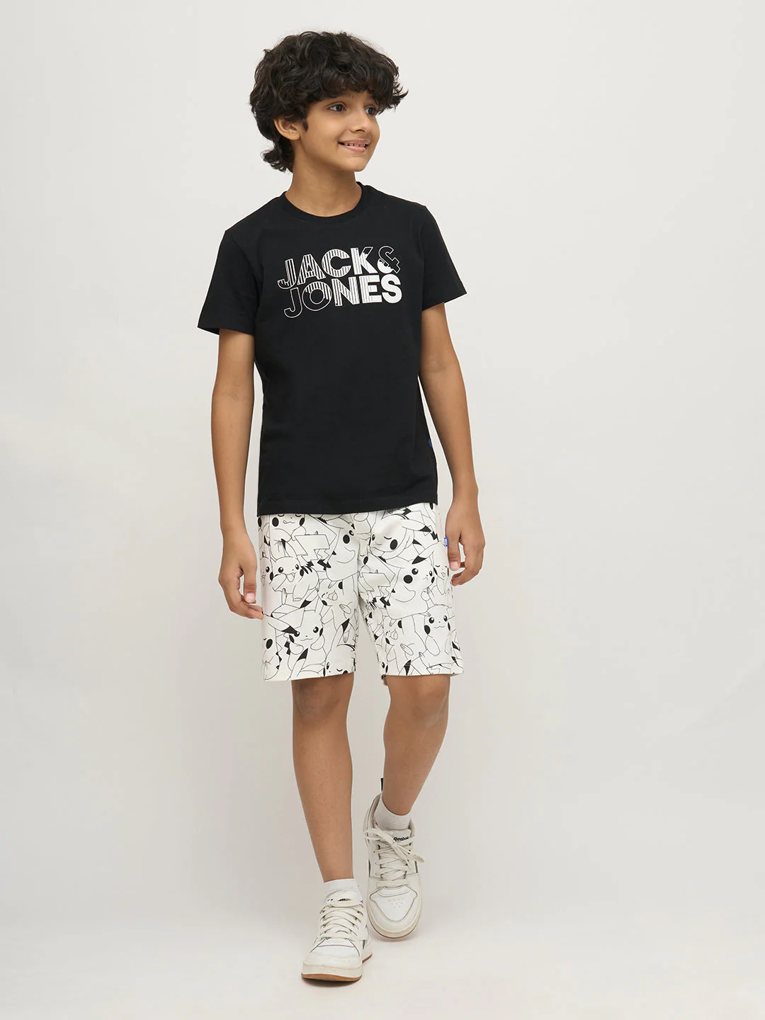 Boys Pikachu Print Cotton Shorts - Image 5