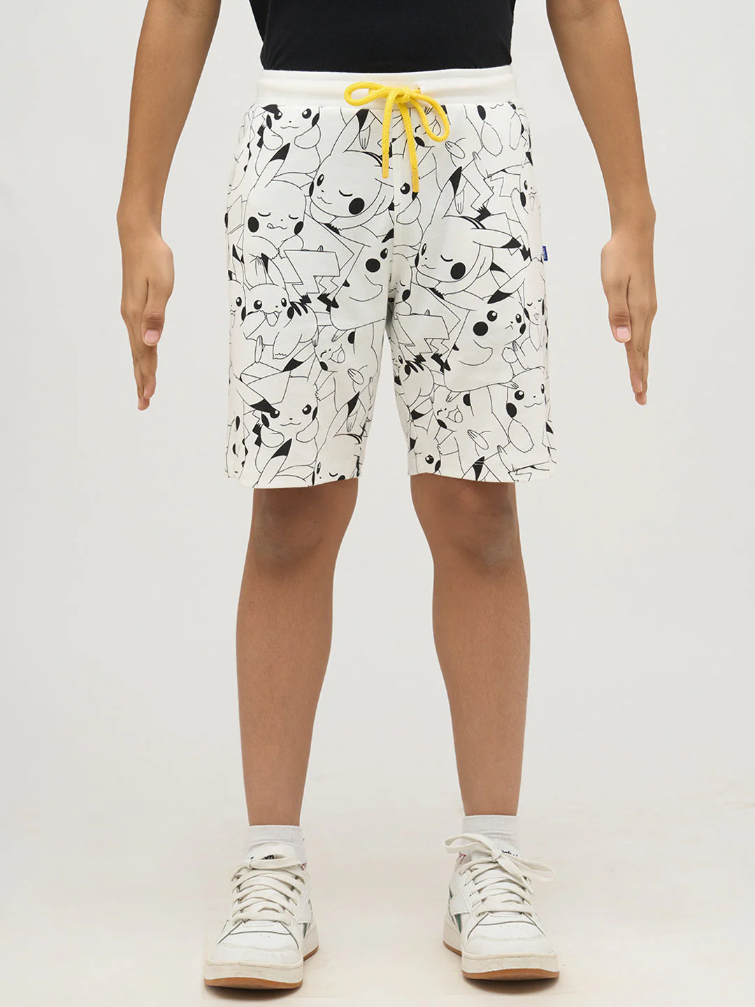Boys Pikachu Print Cotton Shorts - Image 8