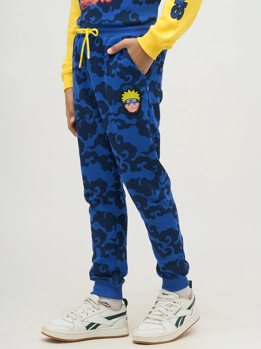 Boys Blue Naruto Printed Sweatpants - Image 3