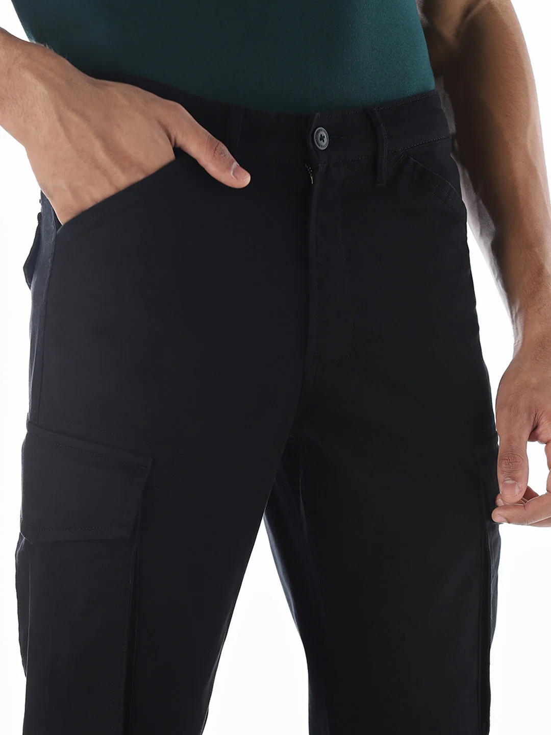 6 Pocket Regular Fit Cargos - Image 4