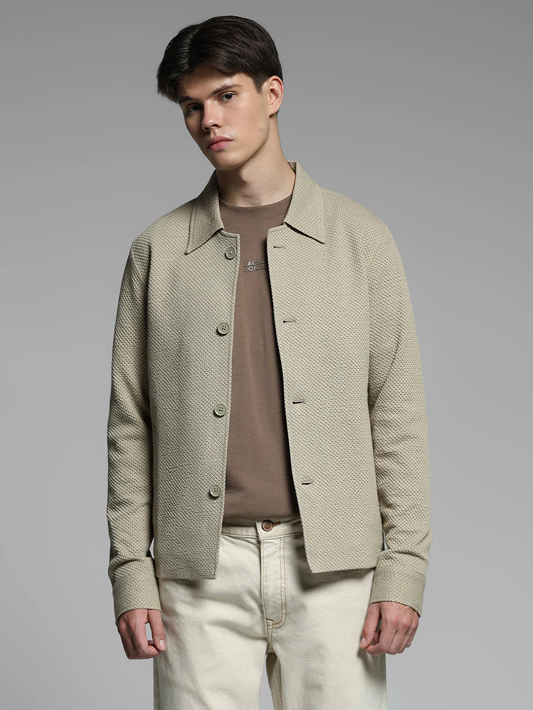 Sand Regular Fit Shacket - Image 2