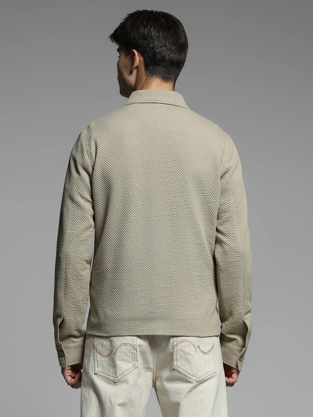 Sand Regular Fit Shacket - Image 4