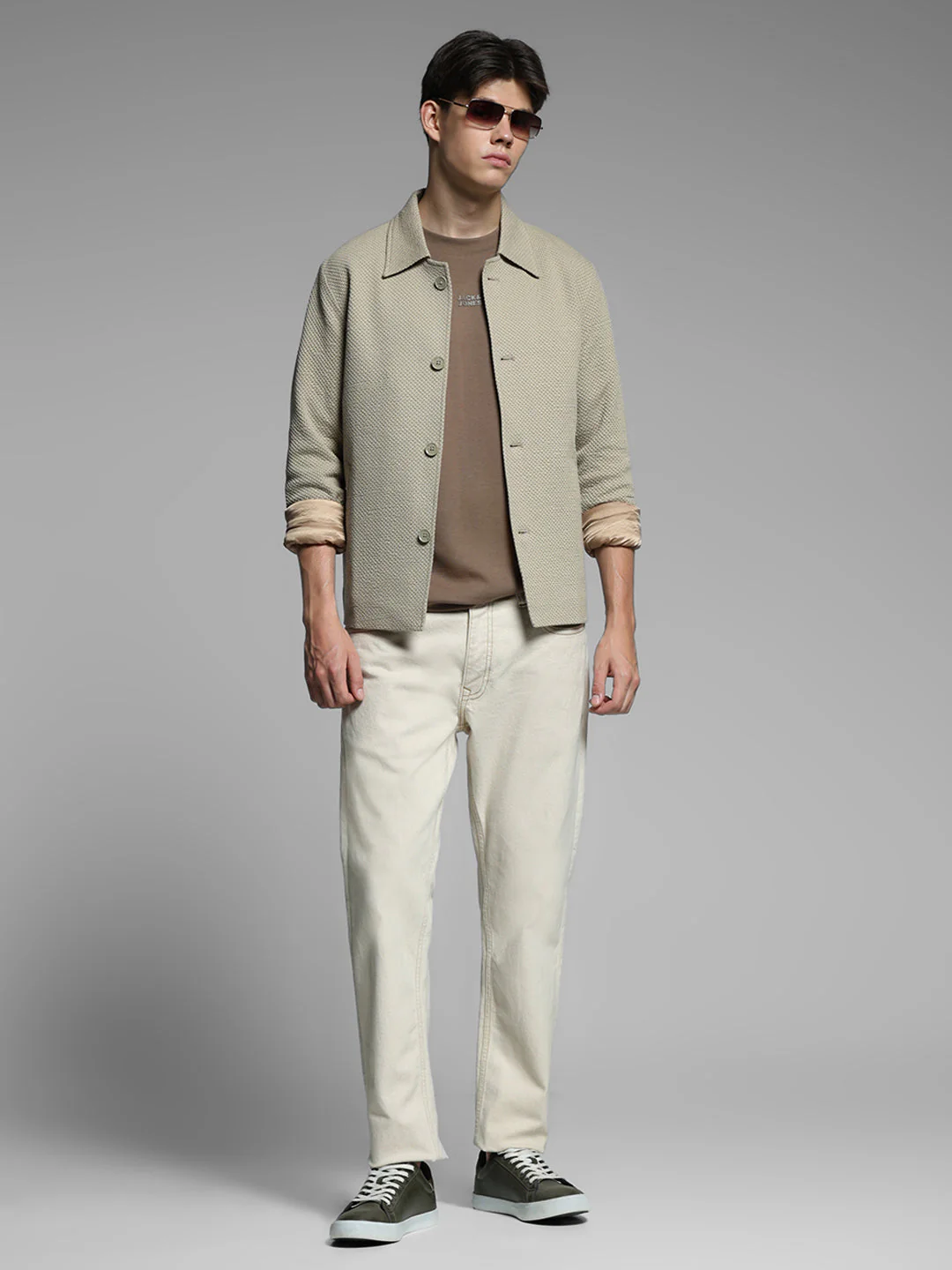Sand Regular Fit Shacket - Image 6