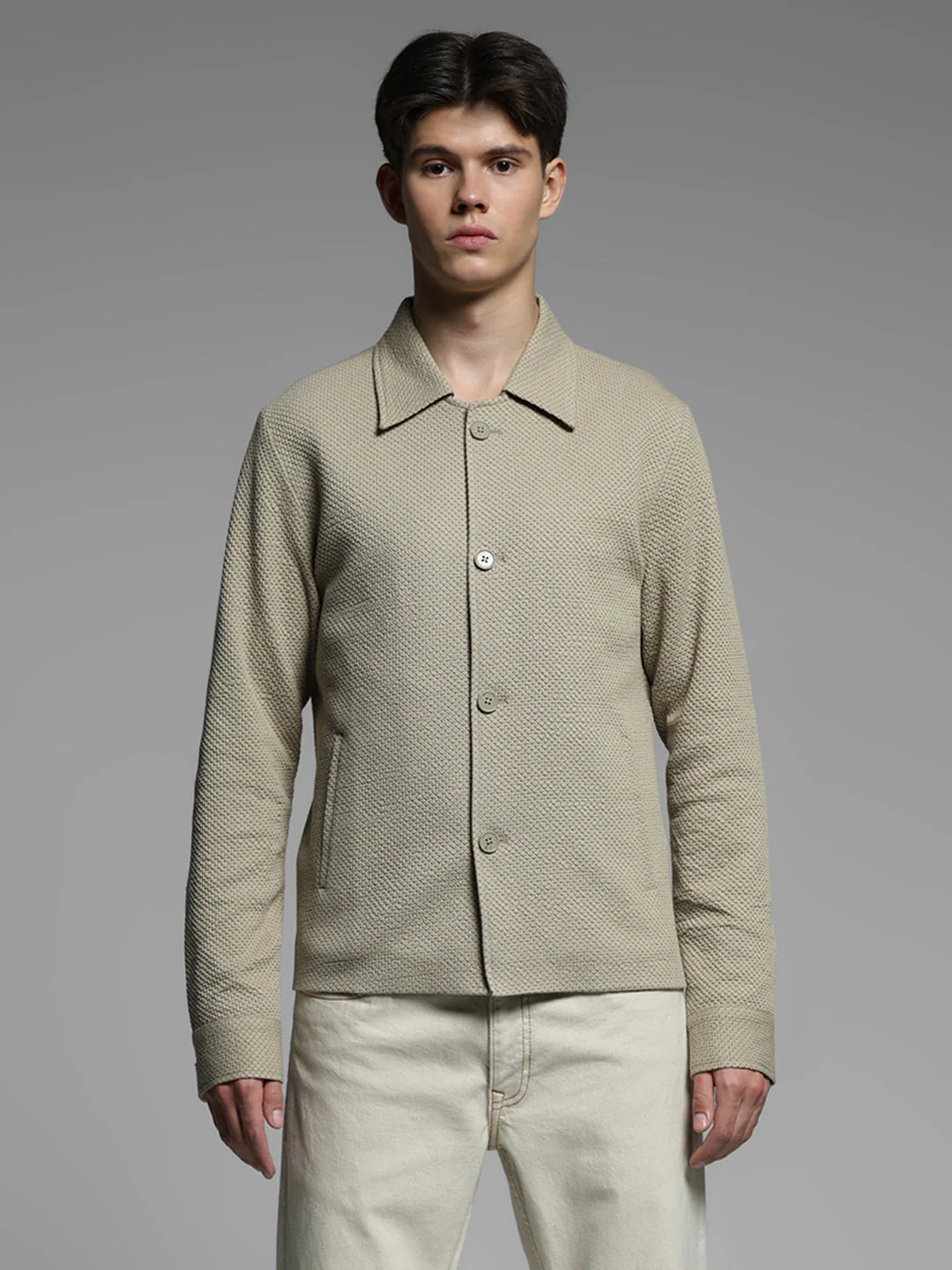 Sand Regular Fit Shacket - Image 8