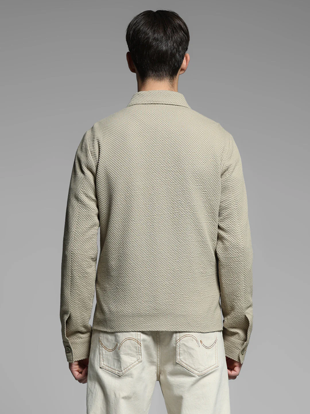 Sand Regular Fit Shacket - Image 9