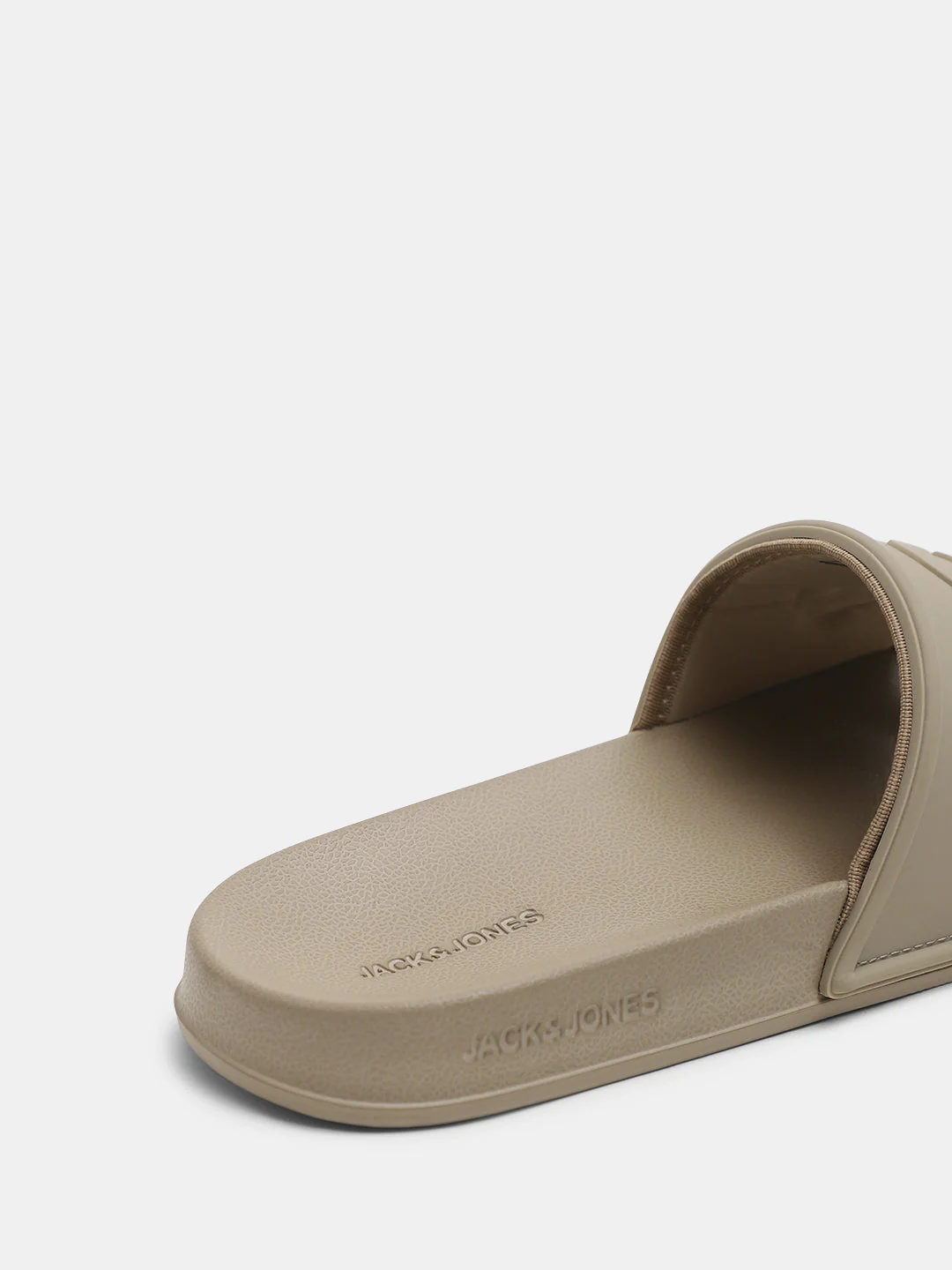 Beige Embossed Logo Pool Sliders - Image 8