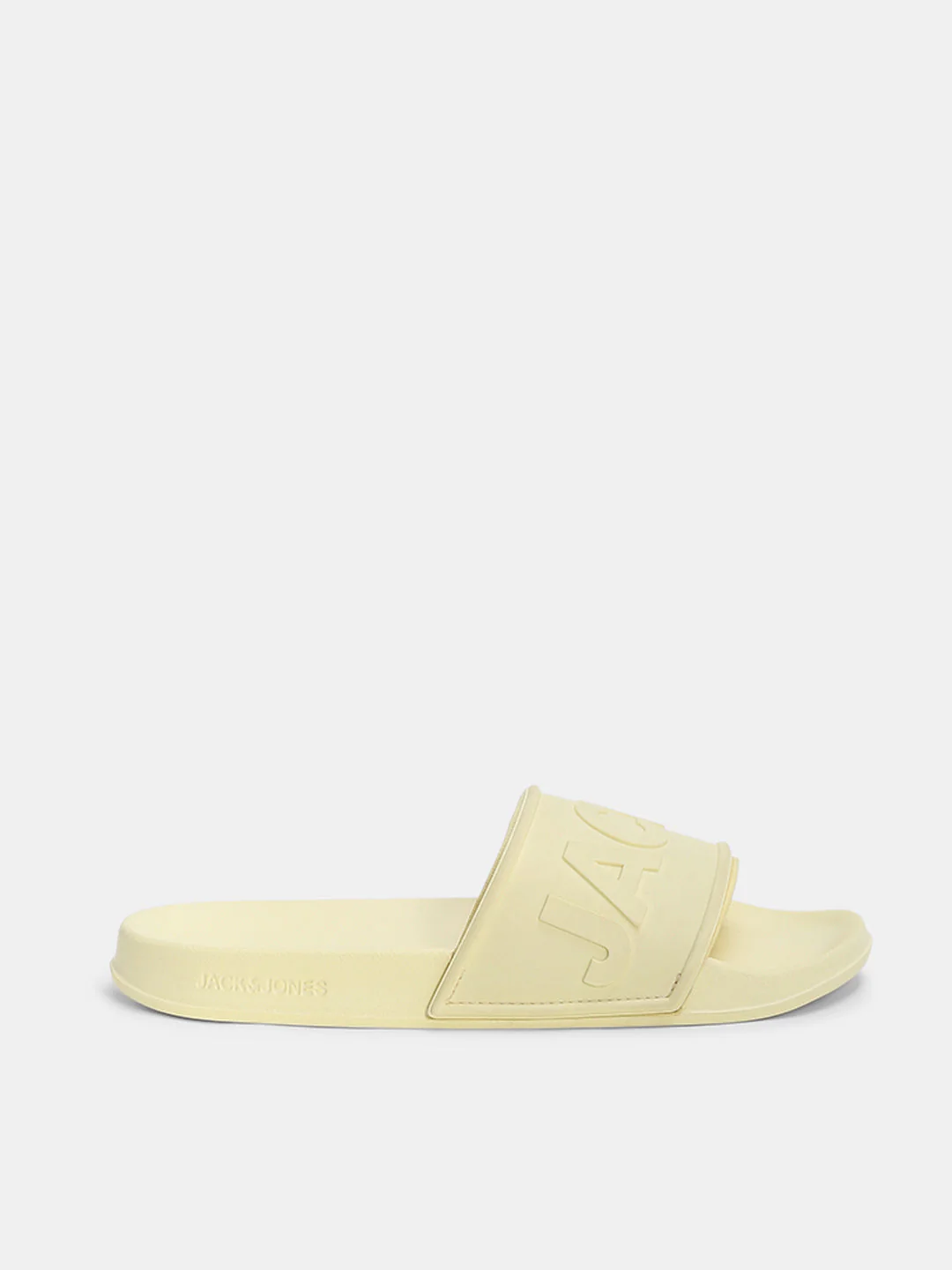 Yellow Logo Embossed Pool Sliders - Image 2