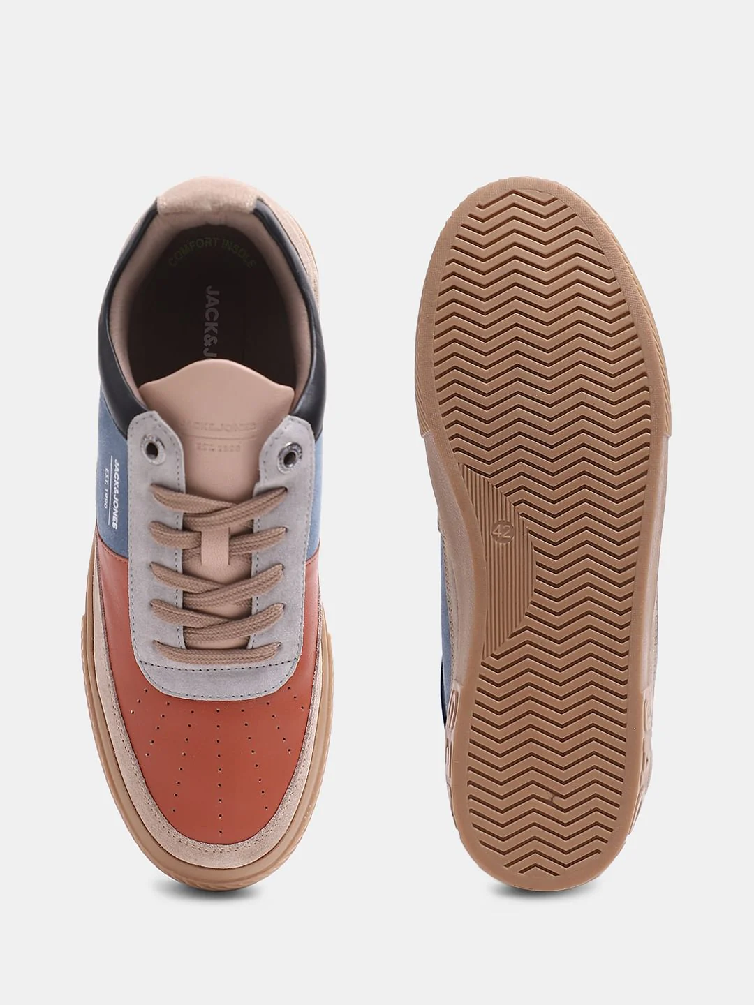 Multi-Colour Suede Lace Up Sneakers - Image 5