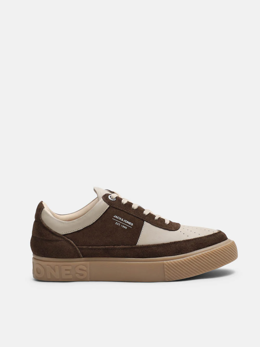Brown Colourblocked Suede Sneakers - Image 2