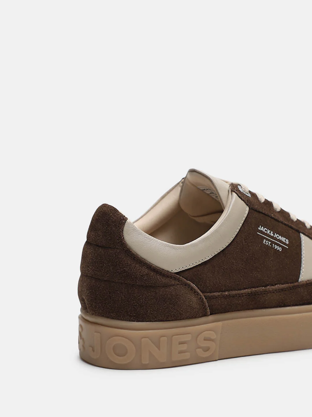 Brown Colourblocked Suede Sneakers - Image 8