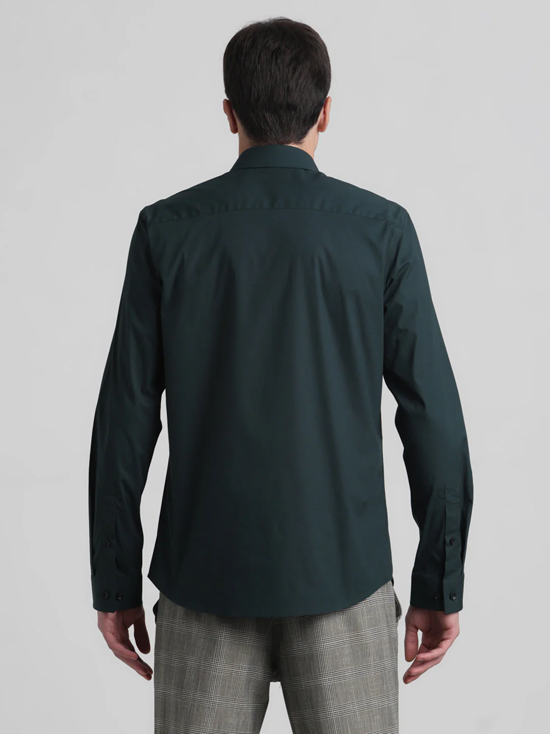 Dark Green Slim Fit Formal Shirt - Image 9