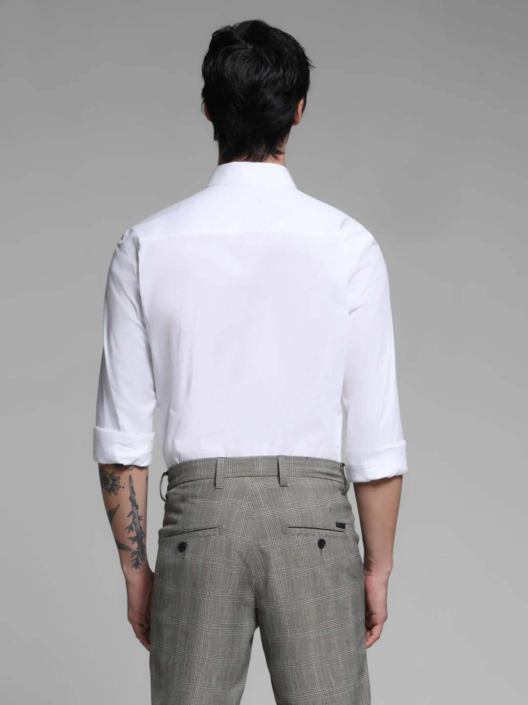 White Slim Fit Formal Shirt - Image 4