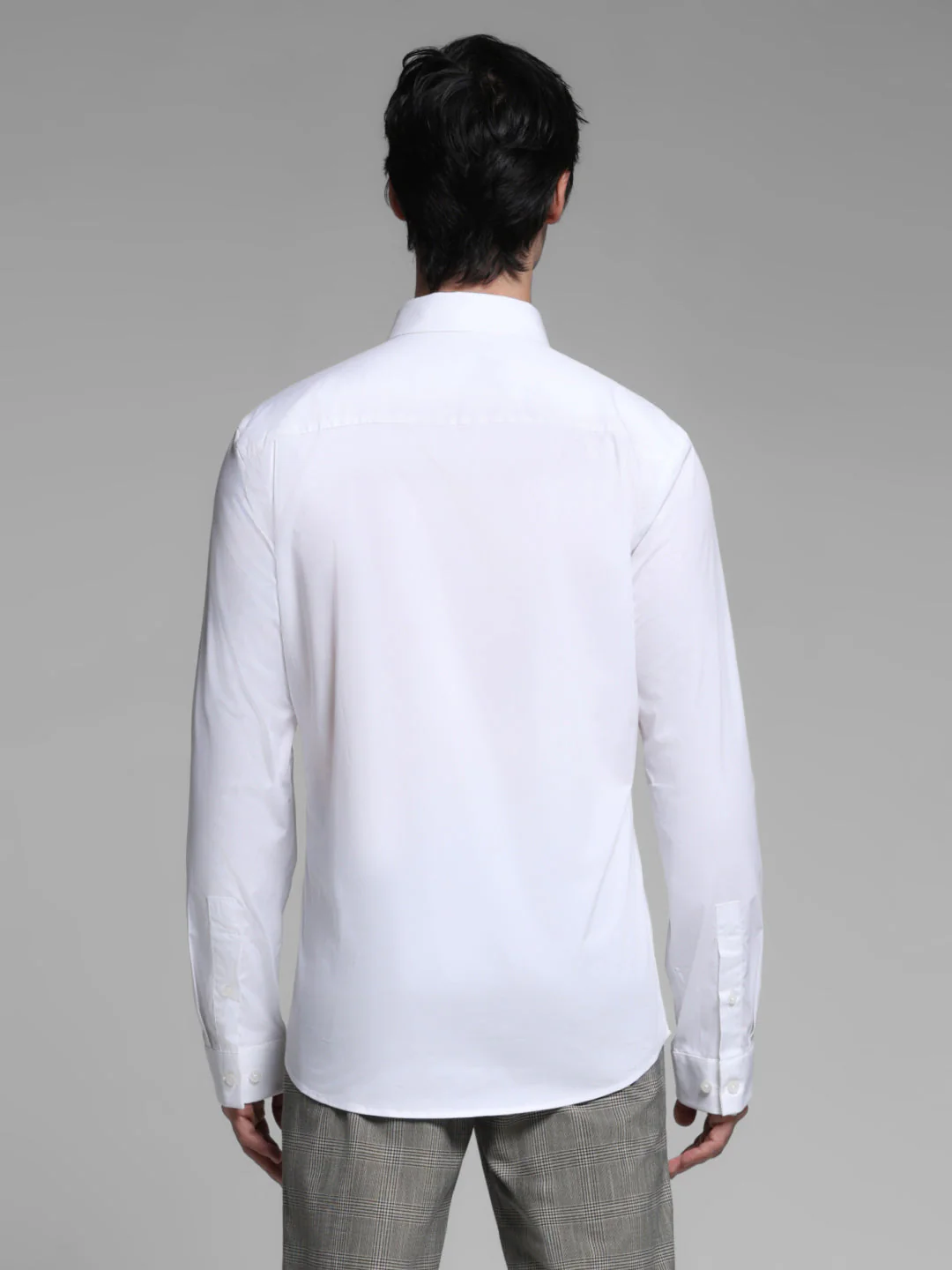 White Slim Fit Formal Shirt - Image 9