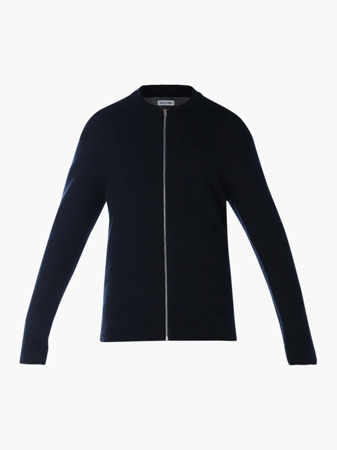 Navy Blue Zip-Up Cardigan - Image 7