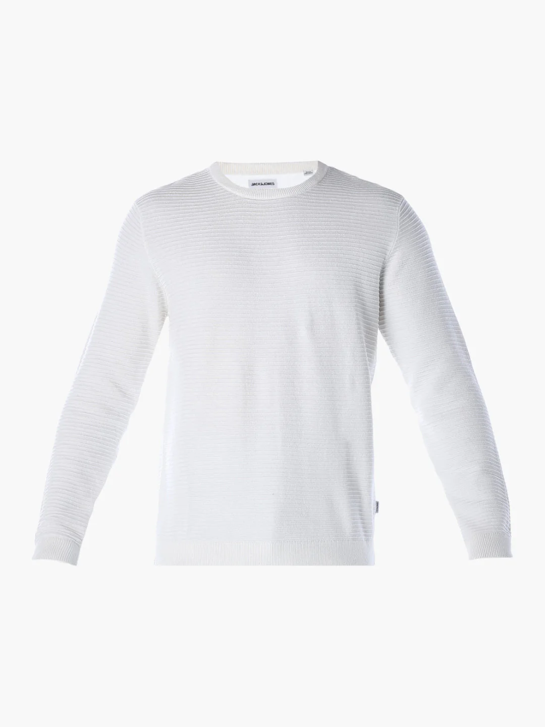 Crew Neck Cotton Knit - White - Image 7
