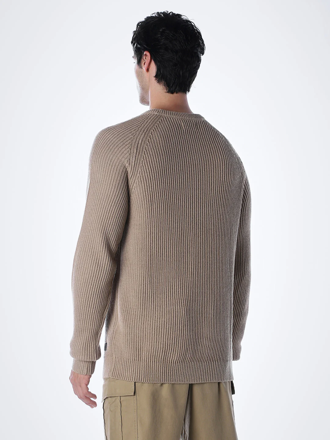 Beige Relaxed Fit Pullover - Image 4