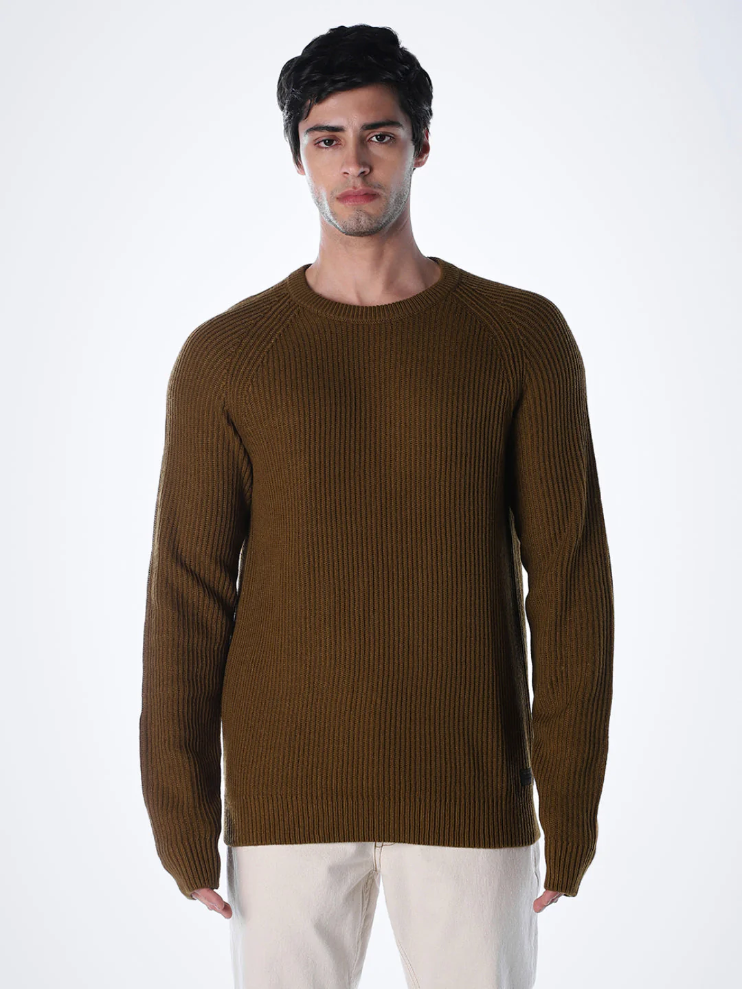 Brown Relaxed Fit Pullover - Image 2
