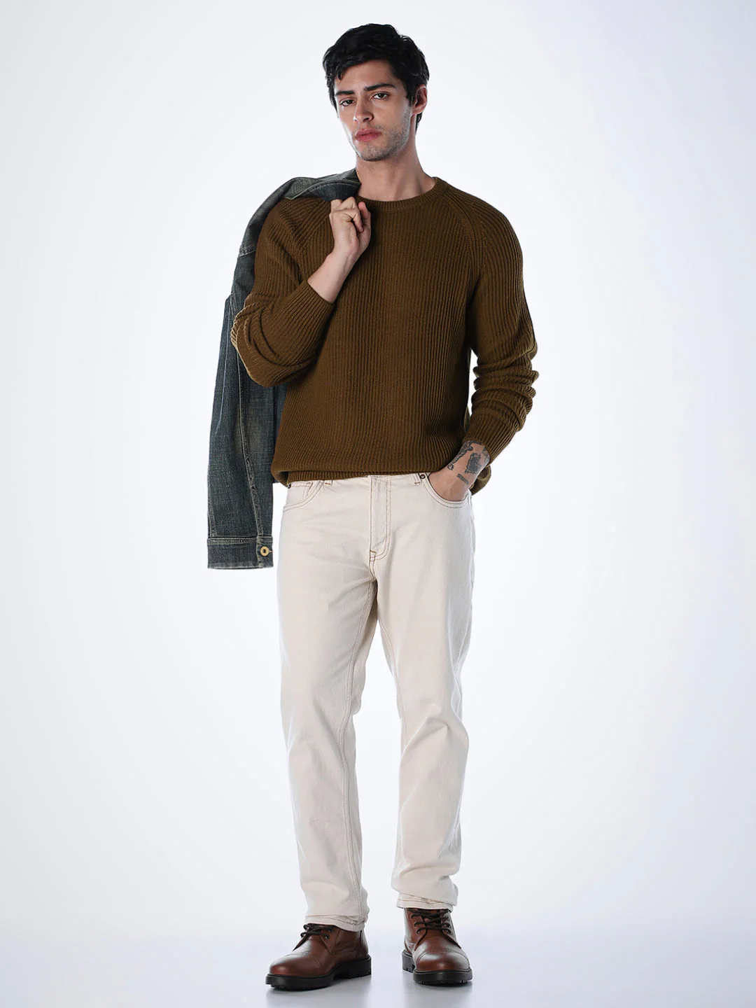 Brown Relaxed Fit Pullover - Image 6