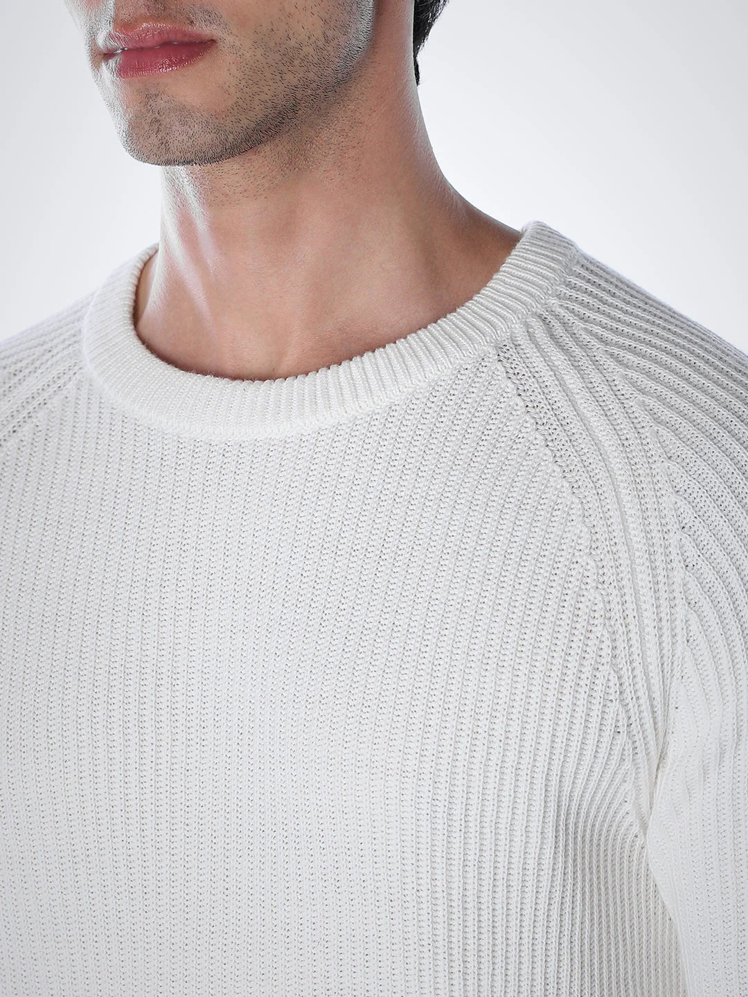 White Relaxed Fit Pullover - Image 5