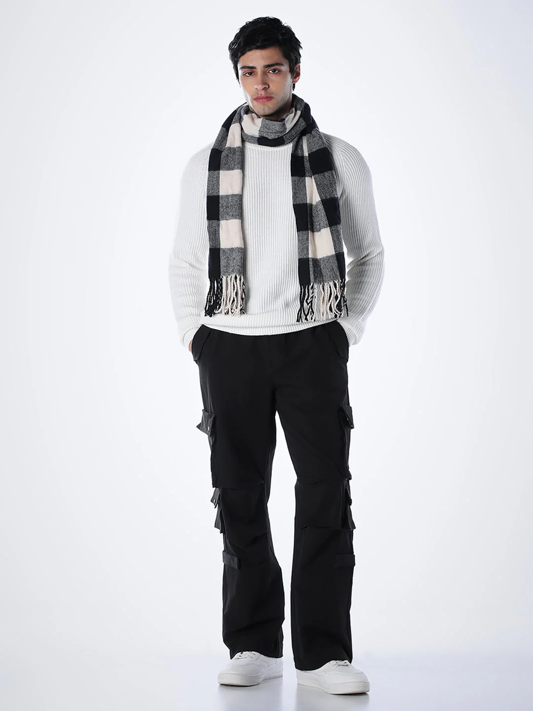 White Relaxed Fit Pullover - Image 6
