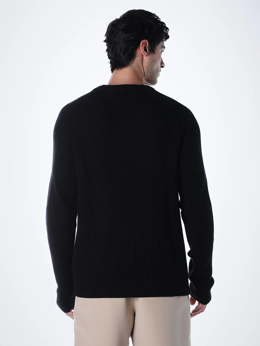 Black Relaxed Fit Pullover - Image 4