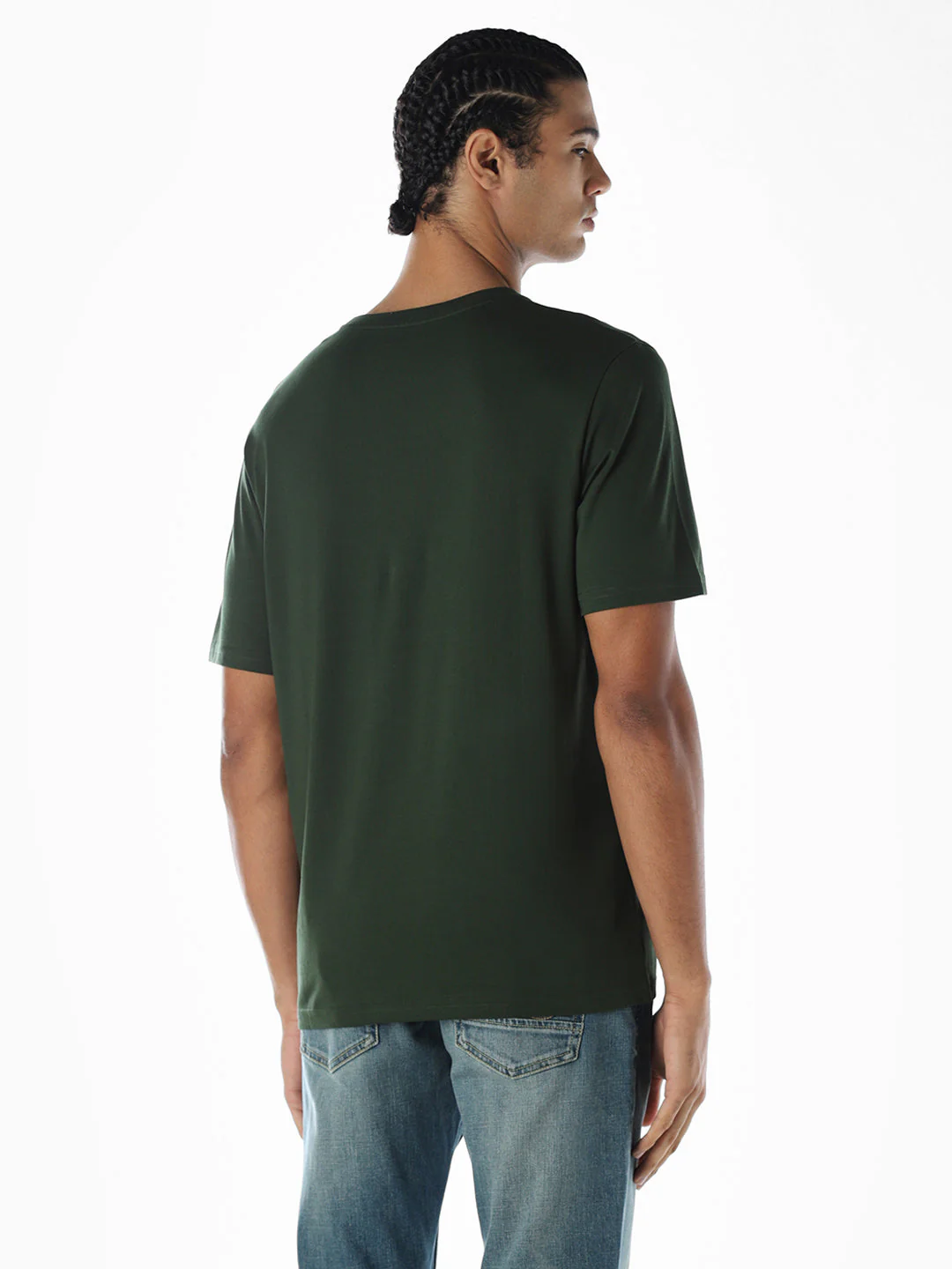 Santa X-Mas Printed T-shirt - Green - Image 4