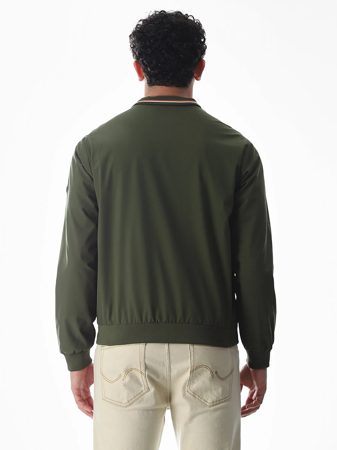 Regular Fit Bomber Jacket - Green - Image 9